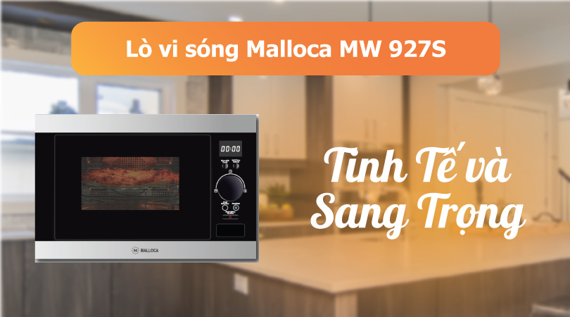 Lò vi sóng Malloca MW 927S tinh tế sang trọng
